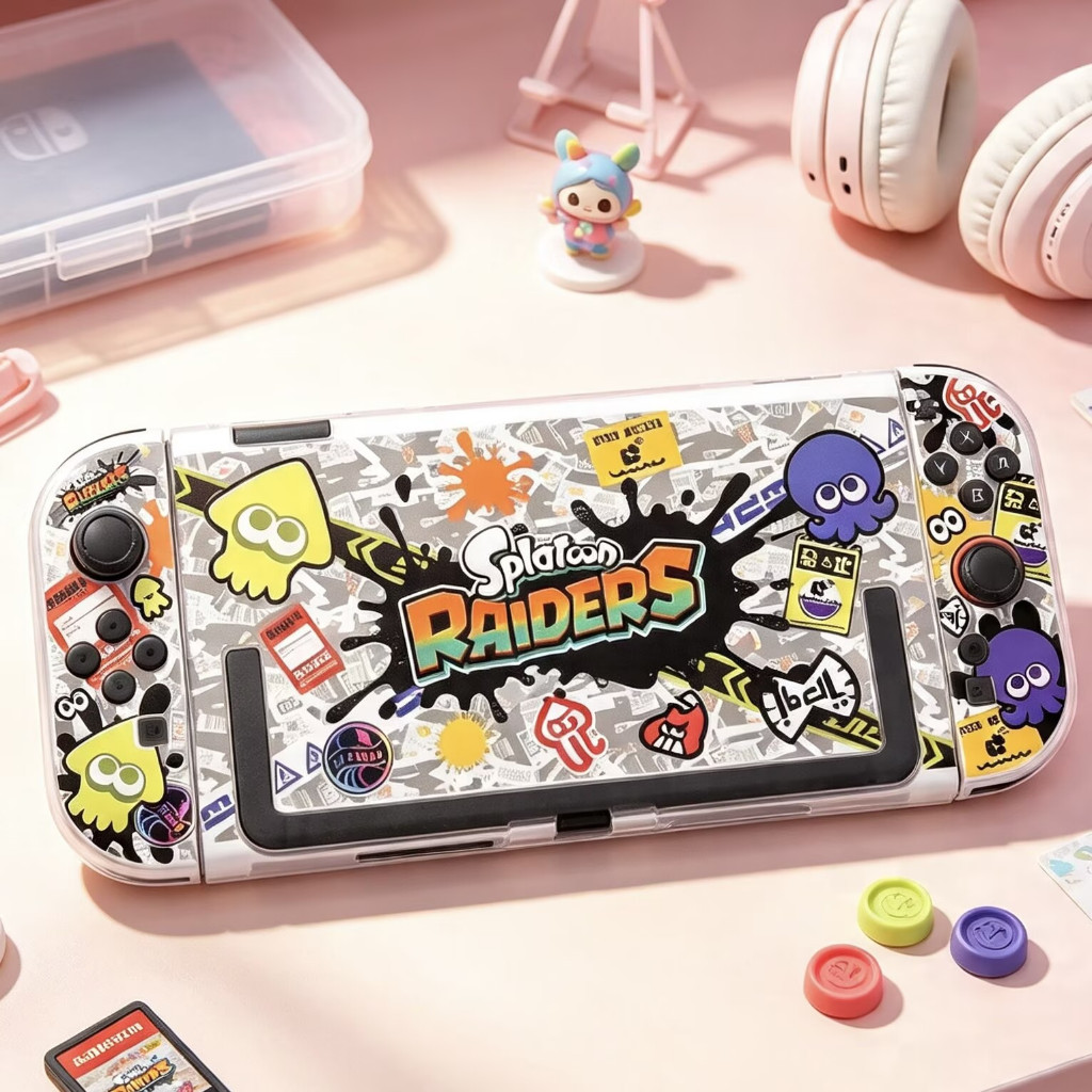 ป้องกัน Hard Case Splatoon Raiders สําหรับ Nintendo Switch 2 2025, ฝาครอบป้องกันสําหรับ Nintendo Swi
