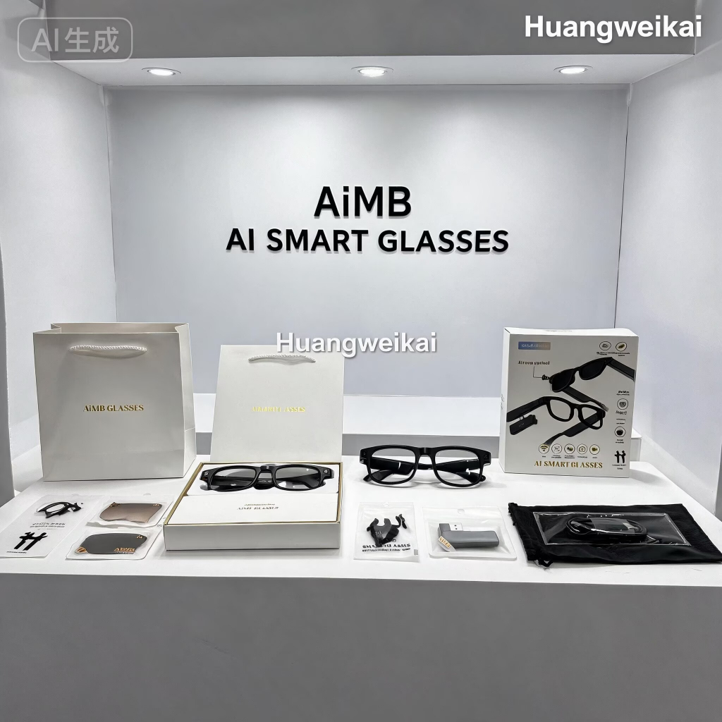 AIMB G1max Wi-Fi สมาร์ท Al กล้องแว่นตา Voice Assistant Anti Blue-Light แว่นตากันแดดเพลง VS v3 G1 G2 