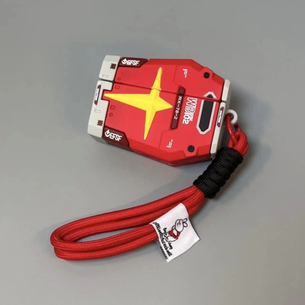 RX-78-2 Gundam Red Shield สําหรับ Airpods Pro3 กรณี Airpods Pro2 กันกระแทก 3D หูฟังสําหรับ AirPods P