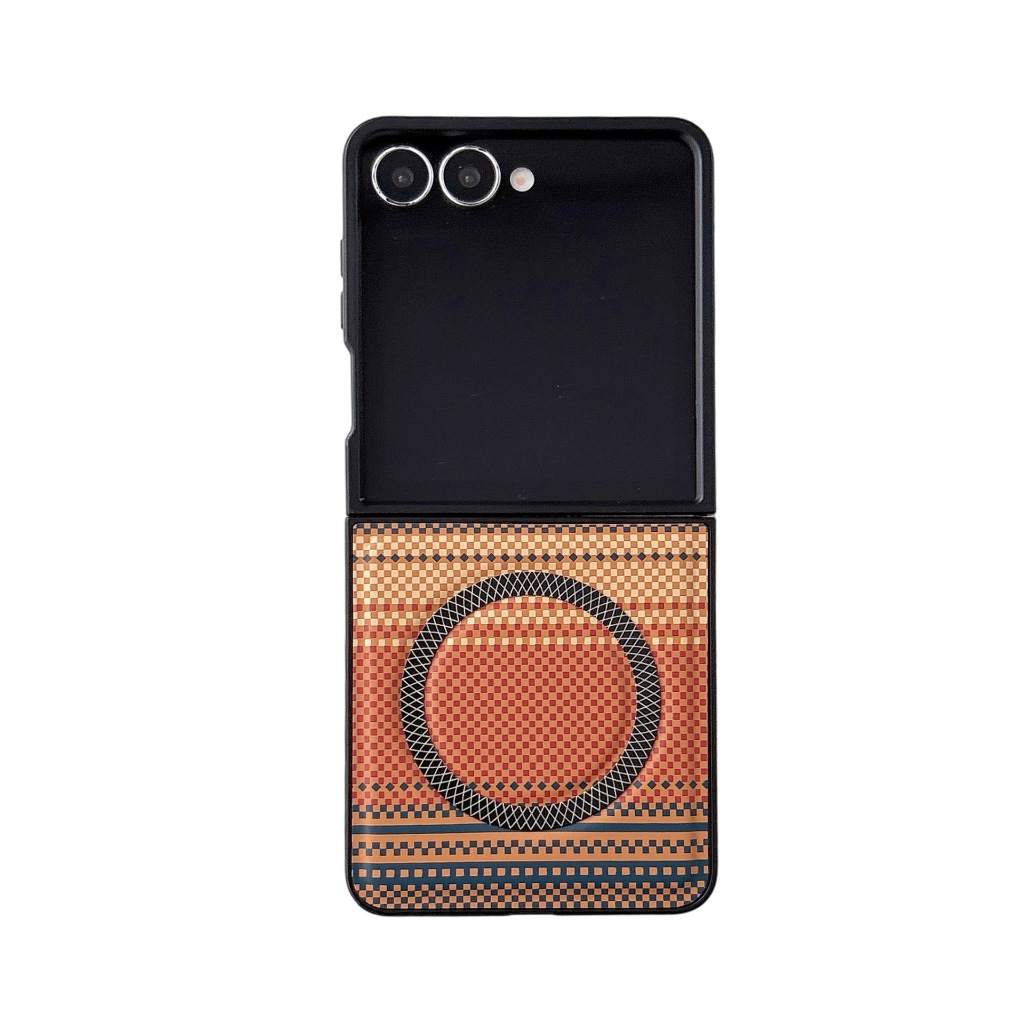 สําหรับ Samsung Z Flip 8 7 6 5 Case, ใช้งานร่วมกับแม่เหล็ก, Slim & Light สําหรับ Galaxy Z Flip 7 Case with Caseless Touch Feeling, Sunset