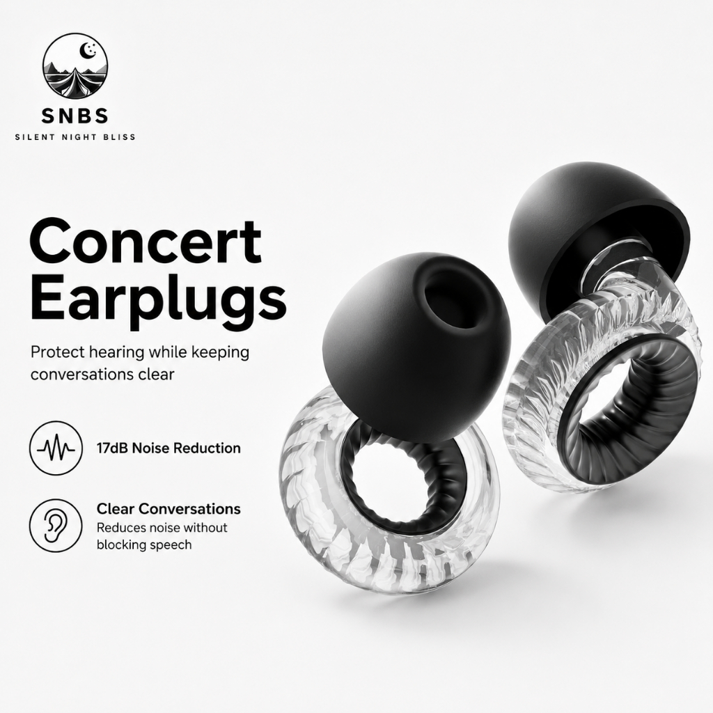 SNBS High Fidelity Cancelling,ปลั๊กหูคอนเสิร์ต,เหมาะสําหรับนักดนตรีและRaves,ลดเสียงรบกวน 20dBและการป้องกันการได้ยิน,เคล็ดลับหู 3 คู่ (S/M/L)