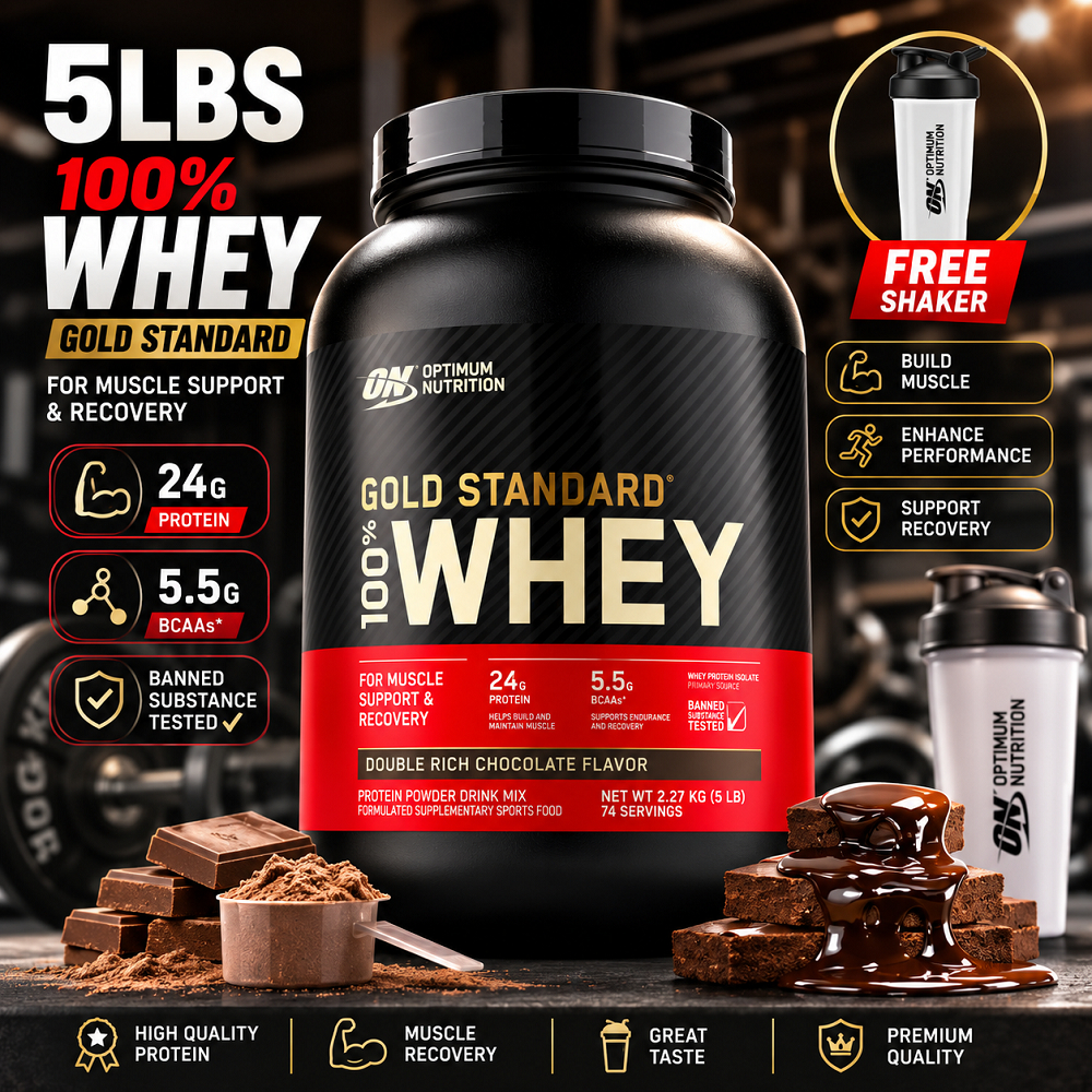 ON Gold Standard เวย์โปรตีน 100% 2lbs/5lbs Creatine 300g ผงโปรตีนสร้างกล้ามเนื้อ ฟื้นฟูกล้ามหลังออกกำลังกาย คาร์บต่ำ ละลายน้ำง่าย รสช็อกโกแลต