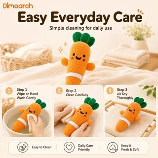Dimoarch Cute Veggie Plush Toy Baby Hand Grip Soft Toy ของขวัญส่งเสริมการขายแบบสุ่ม