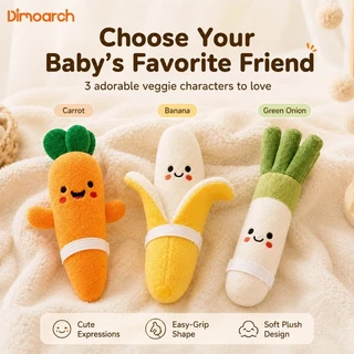 Dimoarch Cute Veggie Plush Toy Baby Hand Grip Soft Toy ของขวัญส่งเสริมการขายแบบสุ่ม