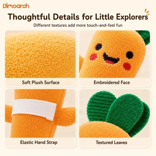 Dimoarch Cute Veggie Plush Toy Baby Hand Grip Soft Toy ของขวัญส่งเสริมการขายแบบสุ่ม