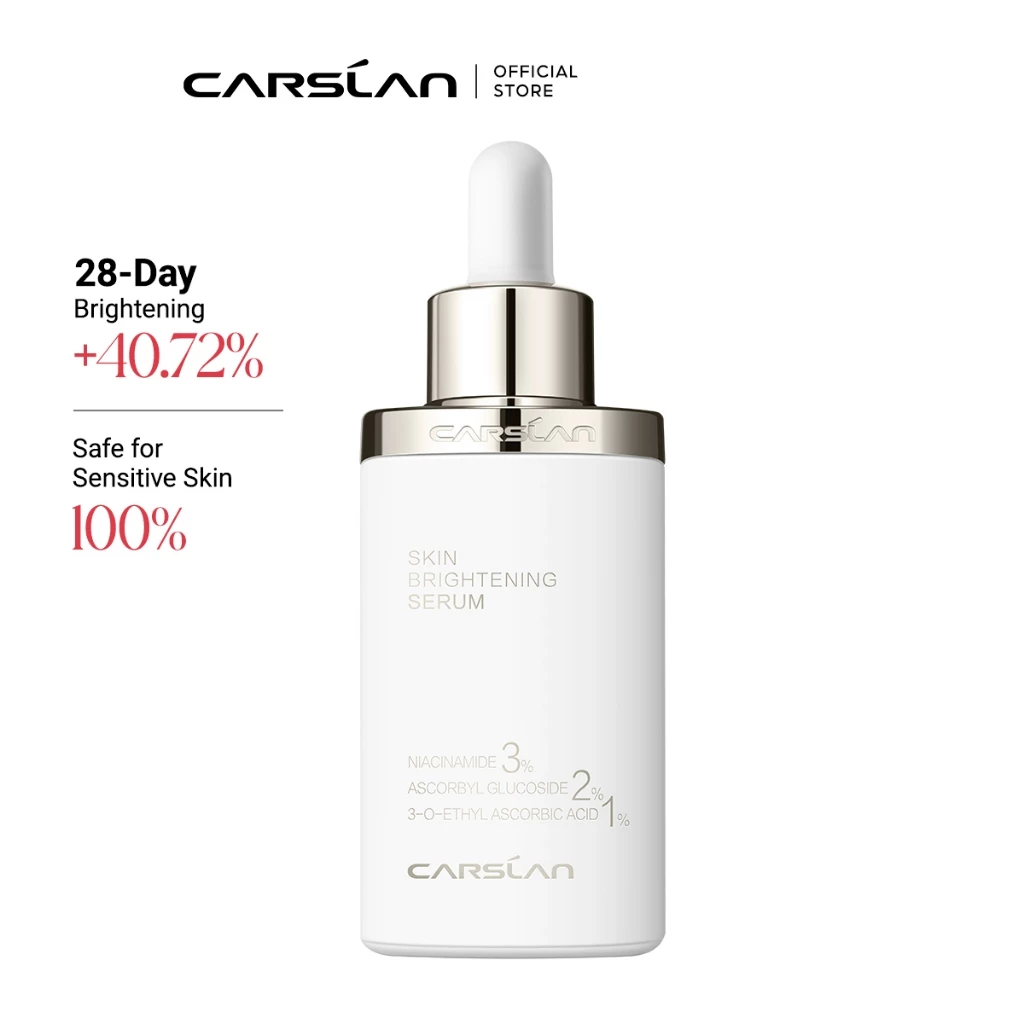 CARSLAN SKIN BRIGHTENING SERUM เซรั่มบำรุงผิวปรับสภาพผิวที่แลดูเหลืองหมองคล้ำให้กระจ่างใส ลดเลือนจุดด่างดำ มีงานวิจัย