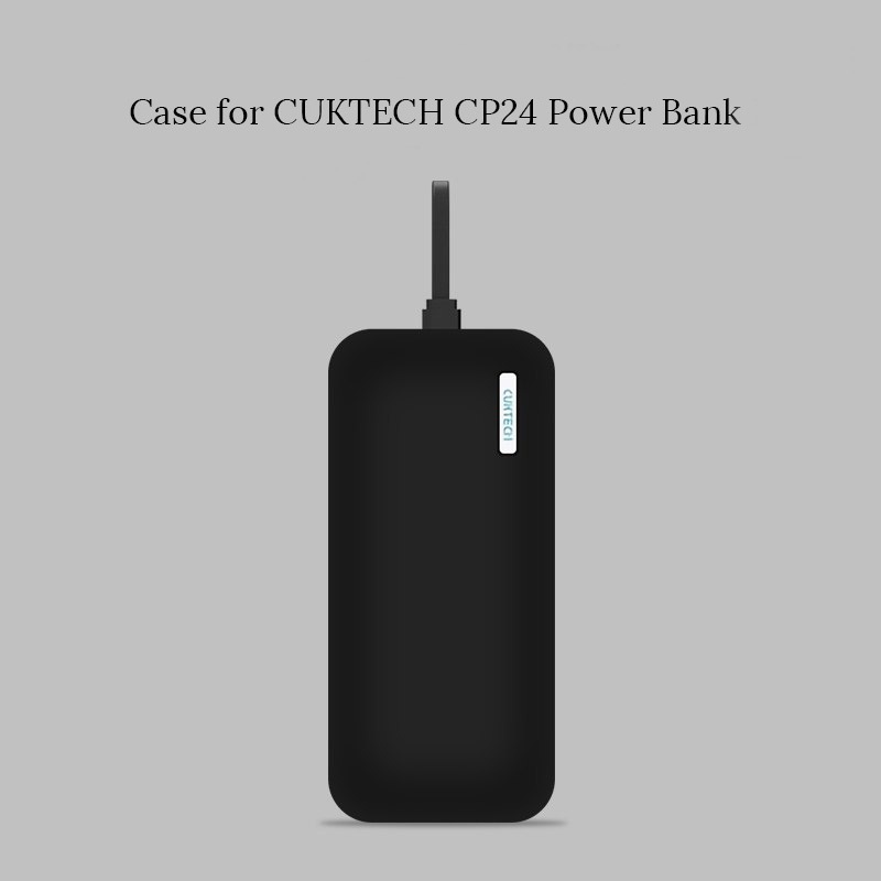 เคสซิลิโคนสําหรับ CUKTECH CP24 Power Bank กันกระแทก Anti-Scratch ปกอ่อนแบบพกพา Powerbank Sleeve