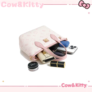 กระเป๋าโททมินิ Cow&Kitty Pink Tote Bag กระเป๋าตังค์ ผู้หญิง Ladies Handbag Daily Casual Handbag