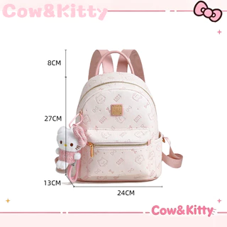 กระเป๋าเป้ Cow&Kitty กระเป๋าเป้สีชมพู Hello Kitty Series กระเป๋าเป้สะพายหลัง