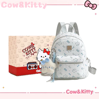กระเป๋าเป้ Cow&Kitty กระเป๋าเป้สีชมพู Hello Kitty Series กระเป๋าเป้สะพายหลัง