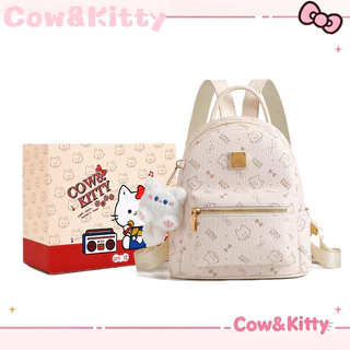 กระเป๋าเป้ Cow&Kitty กระเป๋าเป้สีชมพู Hello Kitty Series กระเป๋าเป้สะพายหลัง