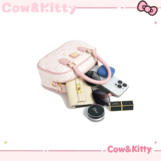 กระเป๋าถือสีชมพู Cow&Kitty กระเป๋าถือสีชมพู สไตล์เกาหลี สำหรับสตรี