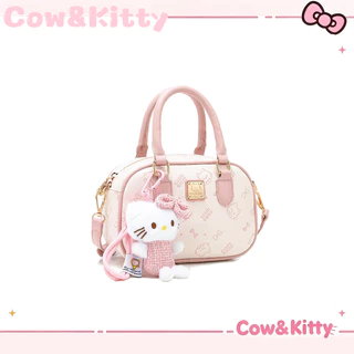 กระเป๋าถือสีชมพู Cow&Kitty กระเป๋าถือสีชมพู สไตล์เกาหลี สำหรับสตรี
