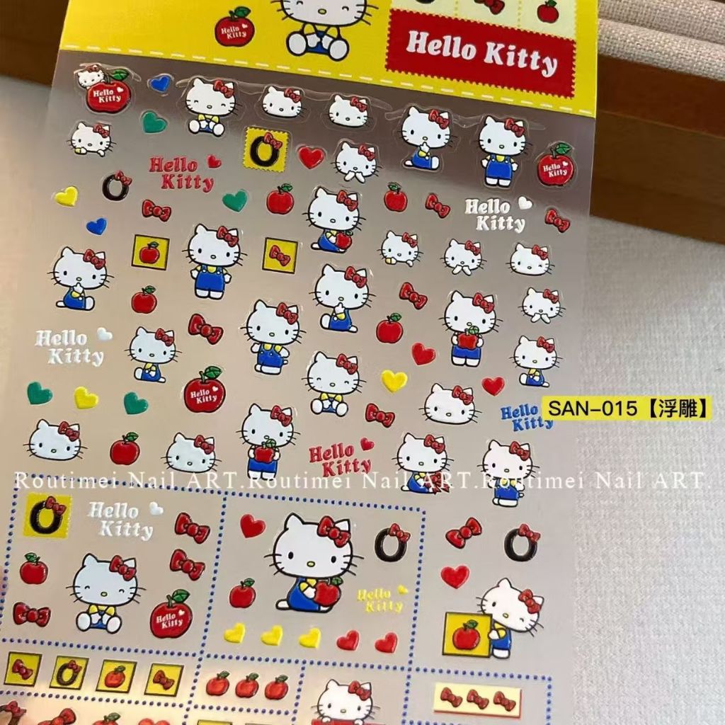 สติกเกอร์คิตตี้แมวอินเทรนด์สําหรับเล็บกระเป๋าโทรศัพท์-น่ารัก ทําเอง ตกแต่งฟิลิปปินส์