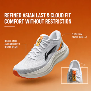 LI-NING YUEYING 6 ARHW017 Men Running Shoes ของแท้อย่างเป็นทางการ, Light Breathable Upper, Anti-Twist Arch Support, Anti-Slip Wearproof Sole for Daily Jogging Training