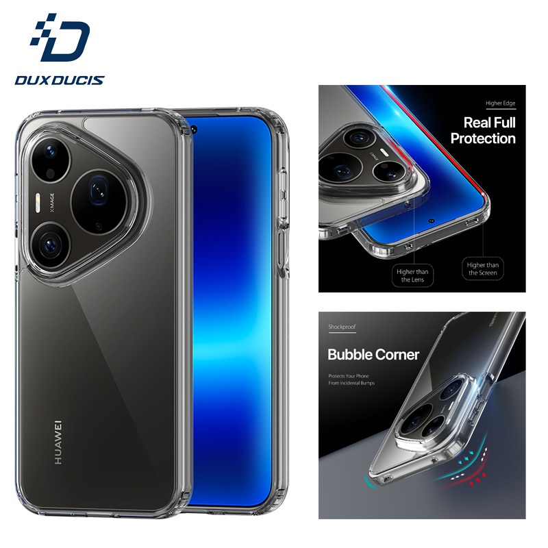 DUX DUCIS สําหรับ HUAWEI Pura 90s Pro Max 5G Clin Series Clear Case TPU + PC กันกระแทกมุมฟอง Anti-สีเหลืองโปร่งใสฝาครอบโทรศัพท์