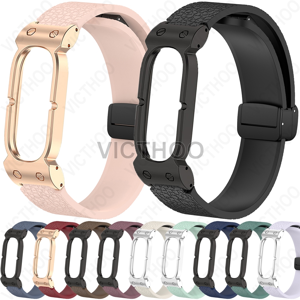 อุปกรณ์เสริมสร้อยข้อมือเปลี่ยนสายรัดซิลิโคนสําหรับ Google Fitbit Air