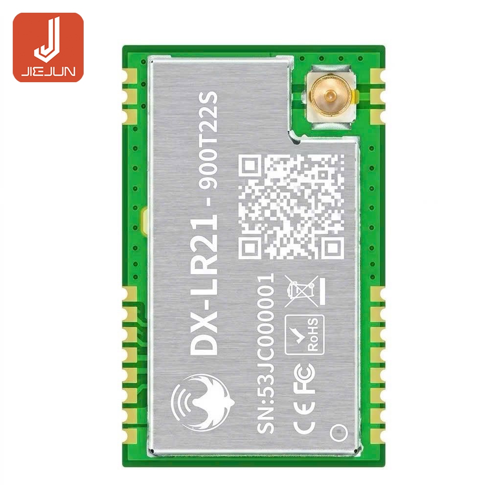 โมดูล LoRa DX-LR21-900T22S สําหรับการส่งผ่านไร้สายและรับสัญญาณการสื่อสารอนุกรม LLCC68 ส่งข้อมูล 433 