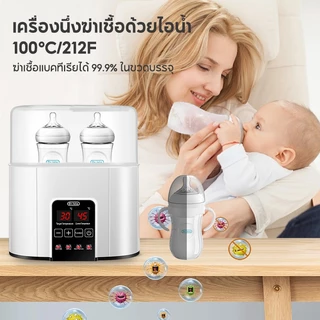 Dr.isla N20 เครื่องนึ่งขวด เครื่องอุ่นนม 220ml ฆ่าเชื้อด้วยไอน้ำ หน้าจอ LCD BPA Free ที่นึ่งขวดนม อุ่นนม ต้ม