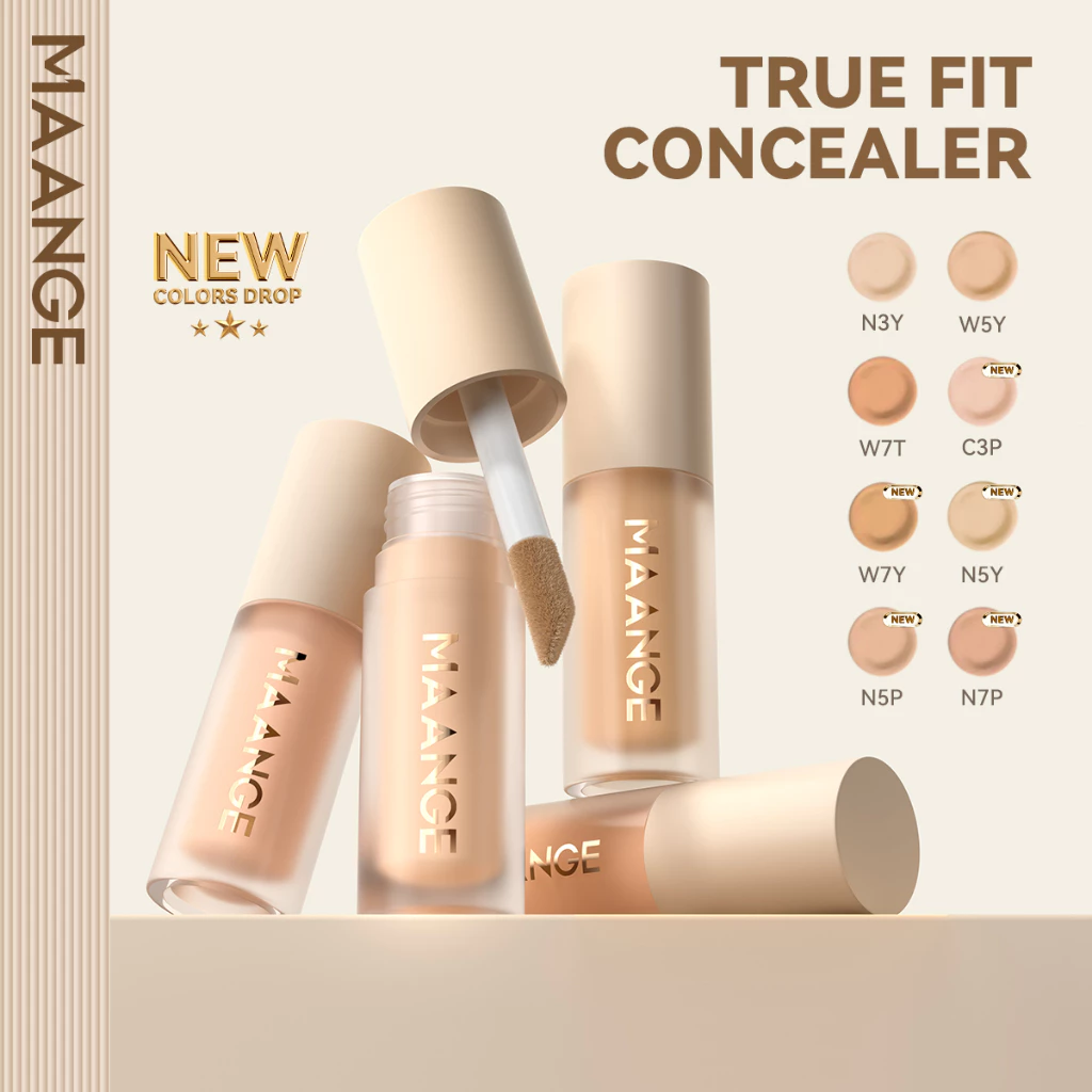 MAANGE คอนซีลเลอร์ปกปิดเต็มขั้น - ให้ความชุ่มชื้นและติดทนนาน F05