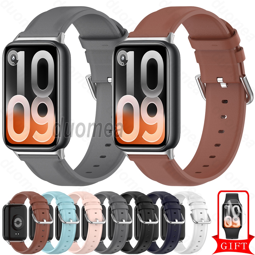 สายหนังสร้อยข้อมือสายรัดข้อมืออุปกรณ์เสริมสําหรับ Xiaomi Smart Band 10 9 8 Pro / Redmi Watch 6 Active Lite 5 4