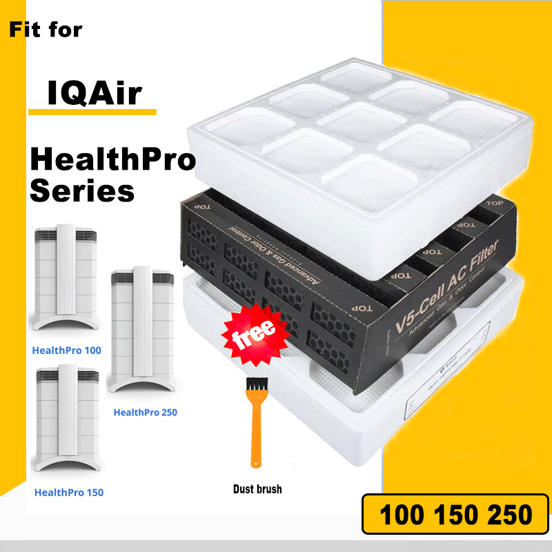 สําหรับ IQAir HealthPro 100/150/250/250 Plus สําหรับ PreMax Prefilter/ V5-Cell / Hyper HEPA Filter
