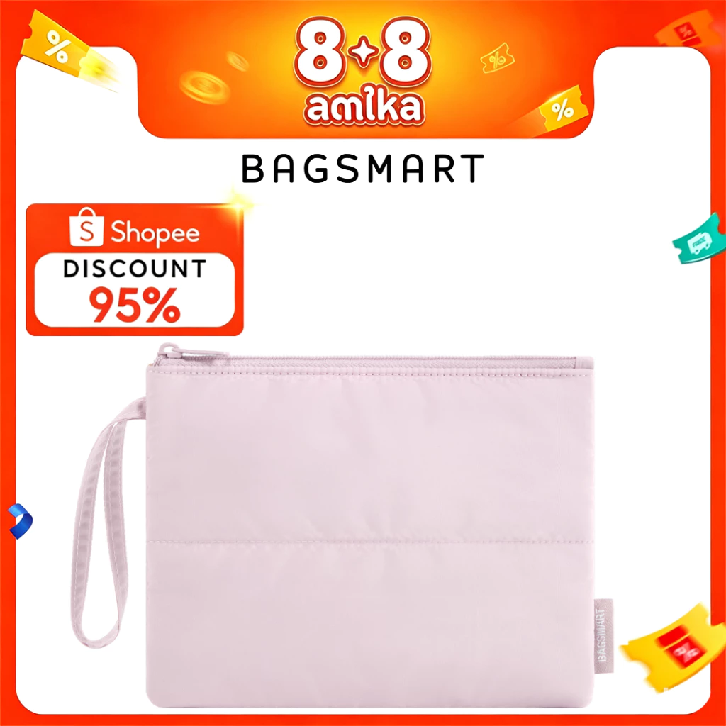 BAGSMART แบบพกพา ถุงเก็บของขนาดเล็ก การท่องเที่ยวกระเป๋าเครื่องสำอางขนาดเล็ก กระเป๋าถือขนาดเล็ก