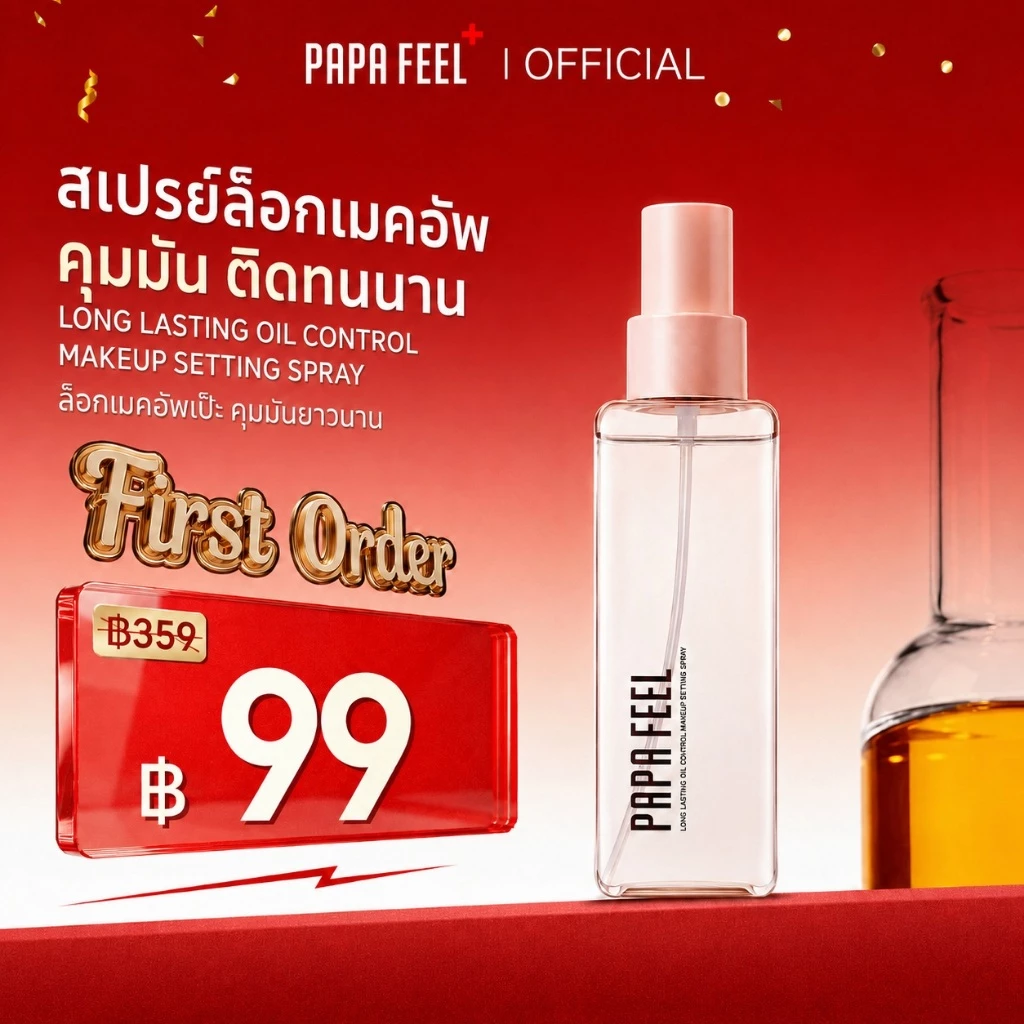 PAPA FEEL Makeup Setting Spray Long-Lasting Makeup Setting Waterproof Sweatproof