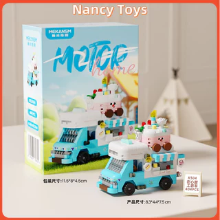 🚚 ส่งจากกรุงเทพ ตัวต่อนาโน รถขายอาหาร ร้านค้า 6 รุ่น car เบอร์เกอร์ กาแฟ ไอศกรีม ซาลาเปา blockees ของเล่นตัวต่อ ของตกแต่งบ้าน DIY <Nancy>