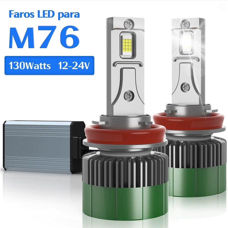 Canbus ไม่มีข้อผิดพลาดฟรี M76 N60 H4 ไฟหน้ารถ LED H11 H7 9005 9006 9012 130W 13000LM 6500K Led Auto 
