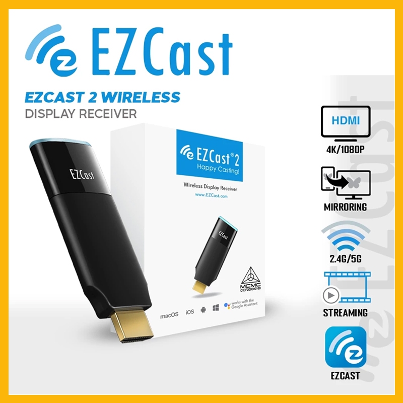 EZCast 2 Wireless 4K 5GHz Display Receiver