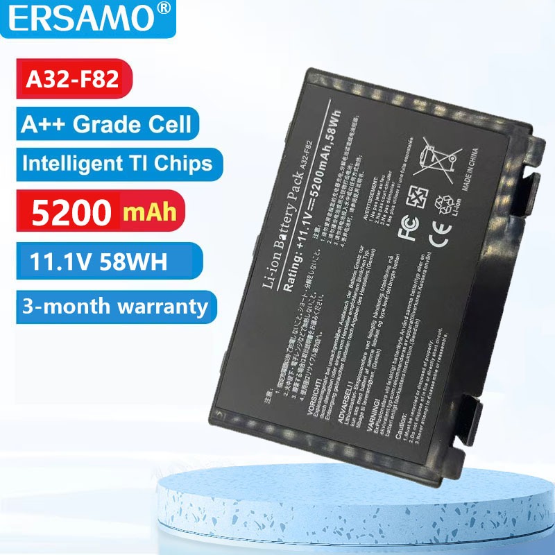 แบตเตอรี่แล็ปท็อปสําหรับ ASUS K40IN a32-f82 k40af k40id k40ab K40 K60 X8AC K50 F82