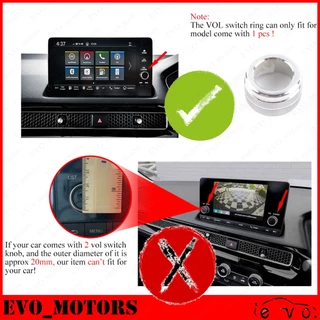 สําหรับ 2022 - 2026 Honda Civic FE FL Aircond สวิทช์ลูกบิด 11th Civic Air Outlet ฝาครอบ Trim หมวกแหวนเครื่องเล่นสวิทช์ลูกบิดฝาครอบ