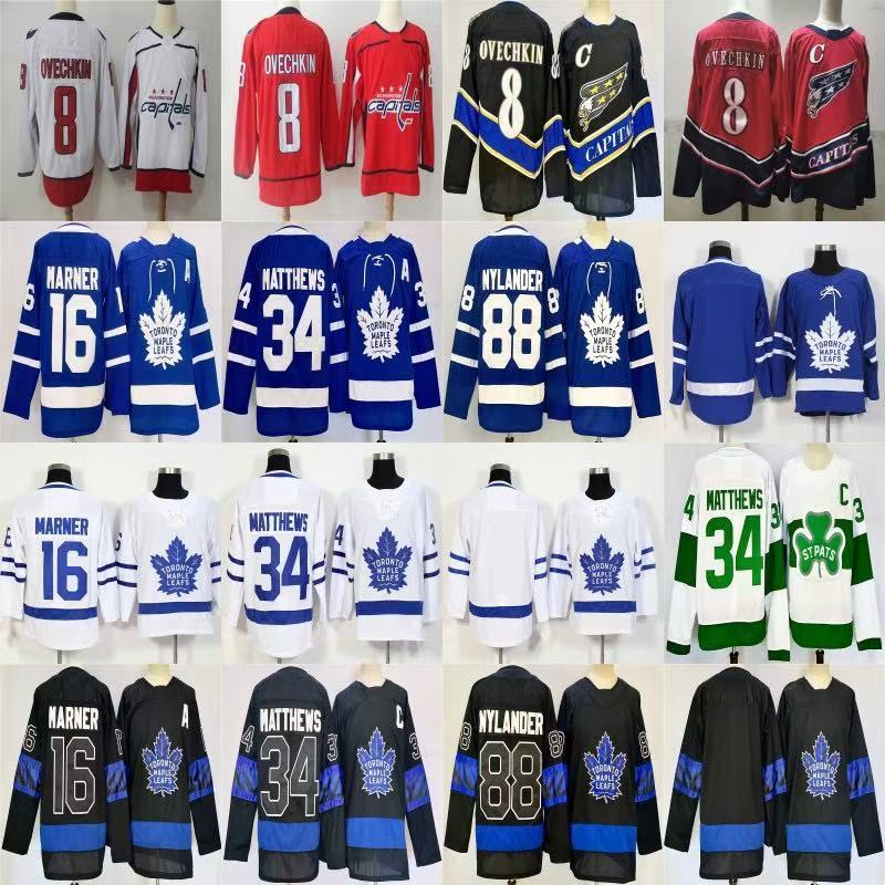 NHL Hockey jersey กีฬาขนาดใหญ่แขนยาว Maple Leaf Capital Hockey jersey nhl Capitals Maple Leafs jerse