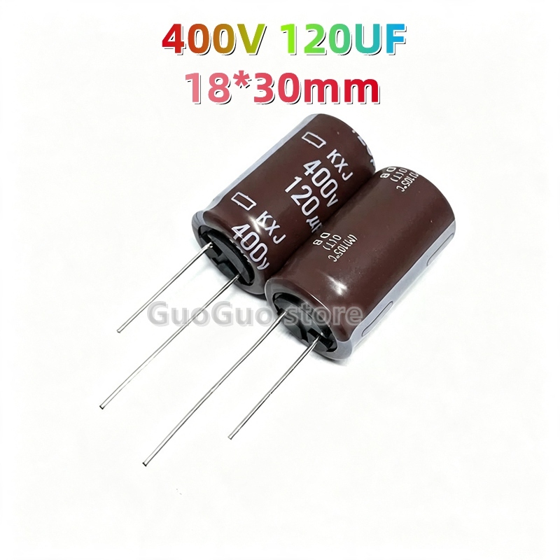 5pcs 400v 120uF Electrolytic Capacitor 120UF400V 18*30 ใหม่เดิม