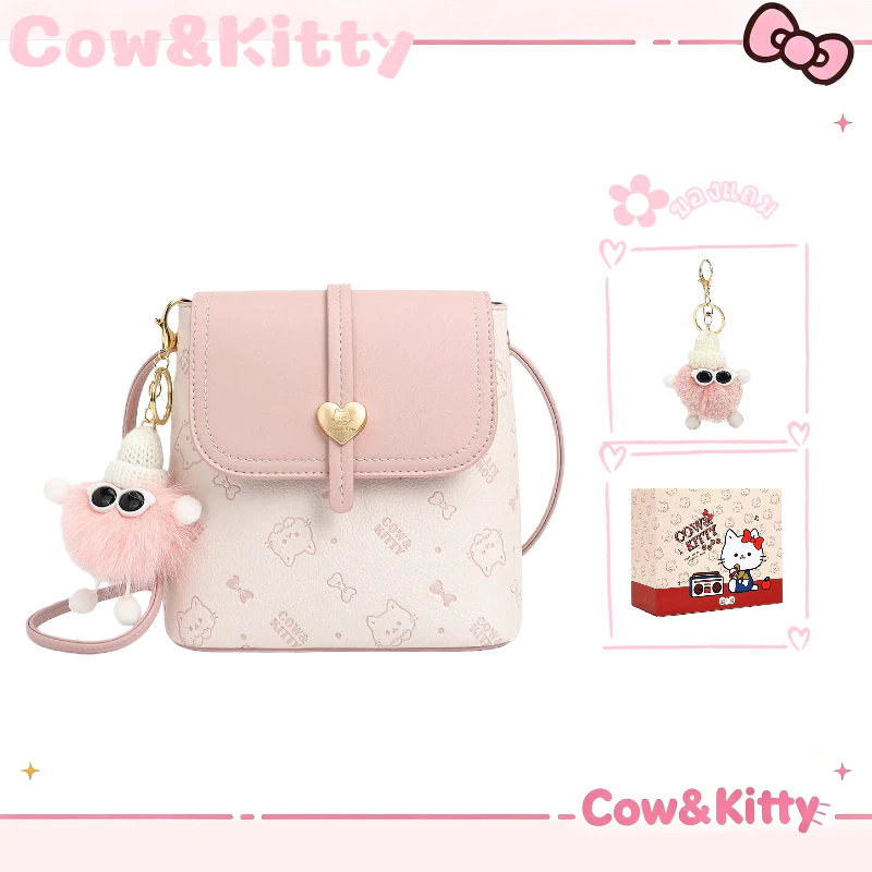 กระเป๋าสะพายข้าง Cow&Kitty กระเป๋าสะพายไหล่ผู้หญิงวัสดุแข็งแรงทนทาน รับน้ำหนักดี ไซส์กระทัดรัดพกพาสะดวก ดีไซน์เรียบง่ายเข้ากับทุกลุค ของใช้