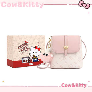 กระเป๋าสะพายข้าง Cow&Kitty กระเป๋าสะพายไหล่ผู้หญิงวัสดุแข็งแรงทนทาน รับน้ำหนักดี ไซส์กระทัดรัดพกพาสะดวก ดีไซน์เรียบง่ายเข้ากับทุกลุค ของใช้