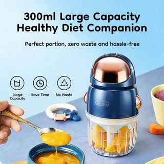 Dr.isla FM01 เครื่องปั่นอาหารเด็ก เครื่องทำอาหารเสริมเด็ก 300ml เครื่องบดอาหารเด็ก ใบมีดสแตนเลส 6 ใบ ปั่นละเอียด