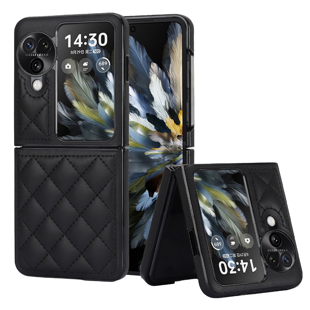 เคสโทรศัพท์แบบพับได้หนังสําหรับ Oppo Find N3 N2 Flip case cover