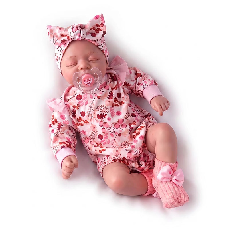 18 นิ้วสําเร็จรูป Reborn ตุ๊กตา Alisha ทารกแรกเกิด Sleeping Baby Soft Body ดูจริงตุ๊กตาเด็ก 3D สีผิว