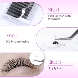 Genielash Premium Narrow YY Eyelash Extension ขนตาปลอมนุ่มแสงธรรมชาติ พร้อมส่ง