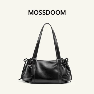 MOSSDOOM Lyva Bag กระเป๋าสะพายไหล่ทรงโฮโบ ใบใหญ่ หนังสัมผัสนุ่ม จุของได้เยอะ ดีไซน์เรียบหรู แมตช์ทุกลุค