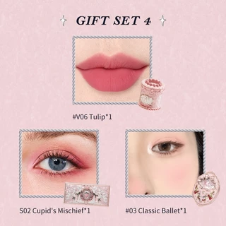 ดอกไม้รู้สีเดียวกันชุดแต่งหน้าอายแชโดว์บลัชออนลิปสติกชุดของขวัญ