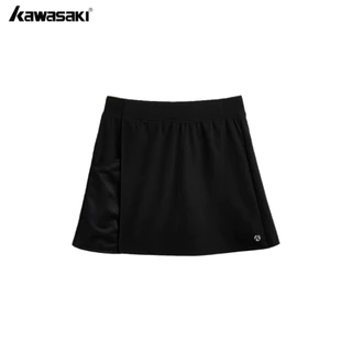 KAWASAKI คาวาซากิ 2025 ใหม่กระโปรงแบดมินตัน K1C09-C2790&C2793 ผู้หญิงกระโปรงสั้นกีฬา Anti-ลอยกระโปรงวิ่ง Quick-drying เทนนิส