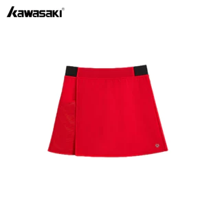 KAWASAKI คาวาซากิ 2025 ใหม่กระโปรงแบดมินตัน K1C09-C2790&C2793 ผู้หญิงกระโปรงสั้นกีฬา Anti-ลอยกระโปรงวิ่ง Quick-drying เทนนิส