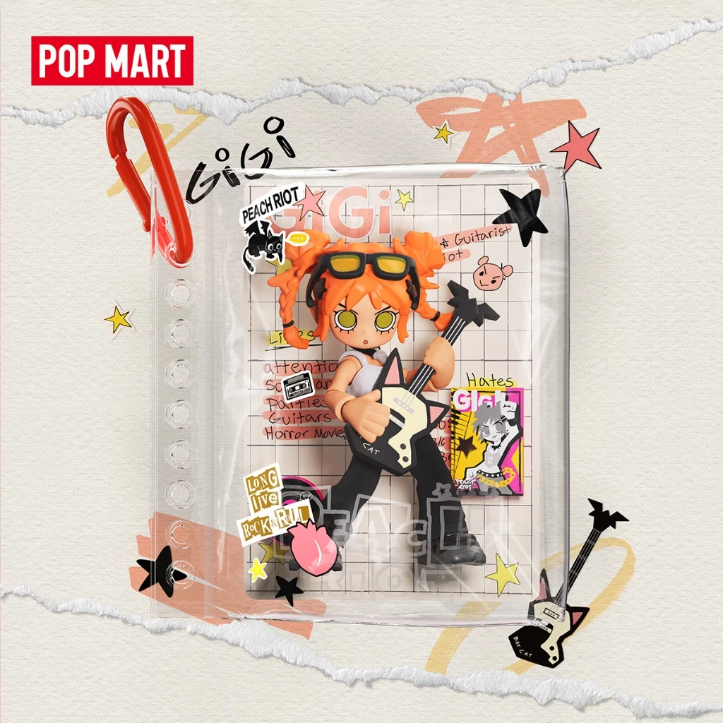 POP MART Peach Riot Carry the Music Series Block Pendant