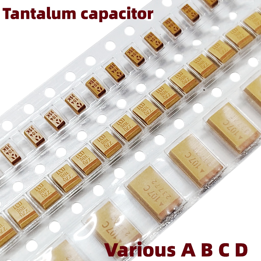 Patch Tantalum Capacitor 1uF 2.2 uF 3.3 uF 4.7 uF 6.8 uF 10u F47uF 100uF 330UF