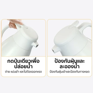 GIANXI กระติกเก็บความร้อน แบบพกพา ความจุ 1L/1.6L - เก็บอุณหภูมิได้นาน 24ชม.