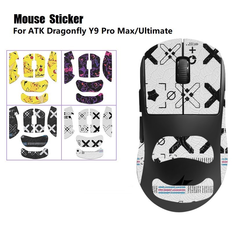 Anti Slip สติกเกอร์เมาส์สําหรับ ATK Dragonfly Y9 Pro Max/Ultimate Suck Sweat Grip เทปสําหรับ Y9ProMa