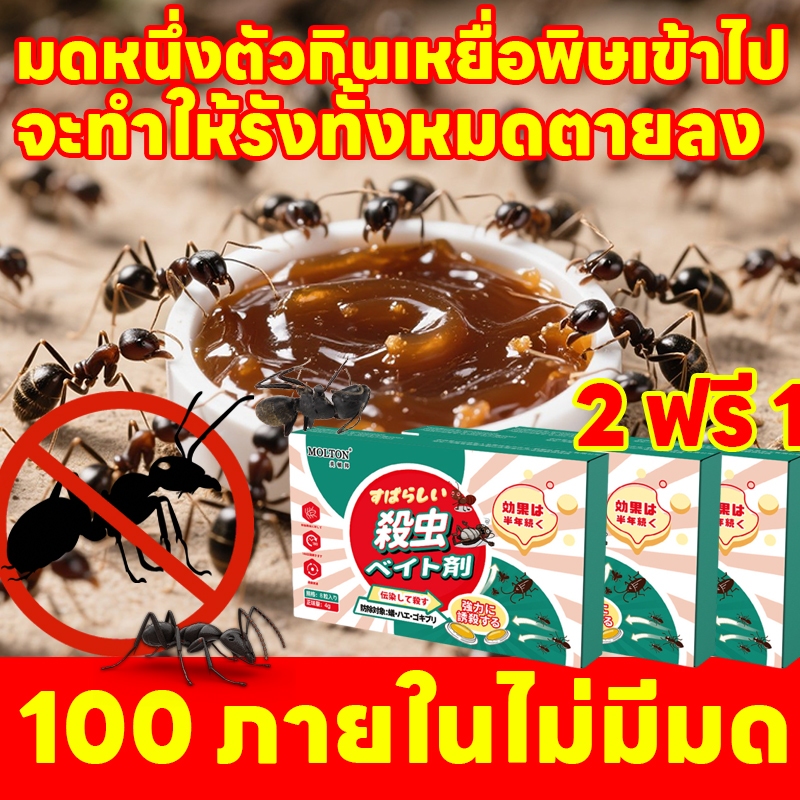 🐜ไม่มีมด100ปี🐜เหยื่อมด ยาฆ่ามด ยาค่ามด ยาหยดมด 1 กล่อง 8 ชิ้น ไล่มด กันมด มดตายยกรัง
